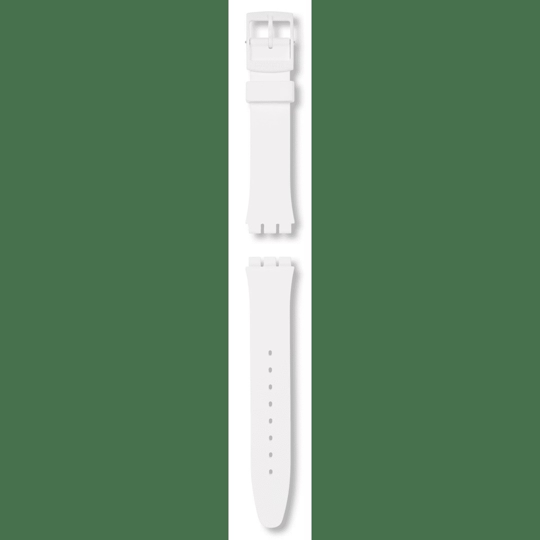 GENT WHITE MATT SILICONE STRAP